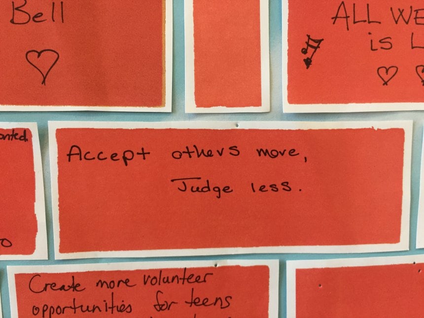 Accept others more, Judge less.