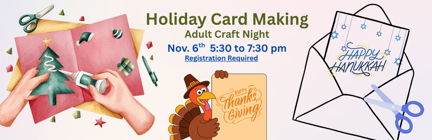 Holiday Card Making Adult Craft Nov 6 (1)