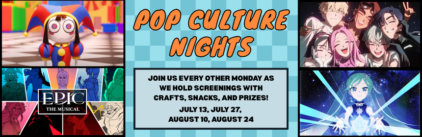 Image Promoting Teen Pop Culture Nights