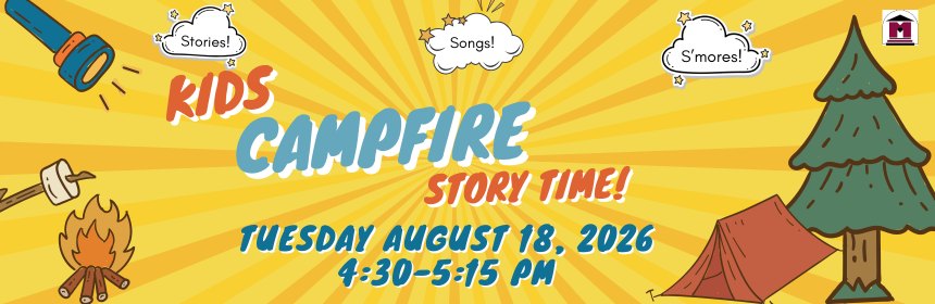 Picture promoting kids vampire story time, which links to program description