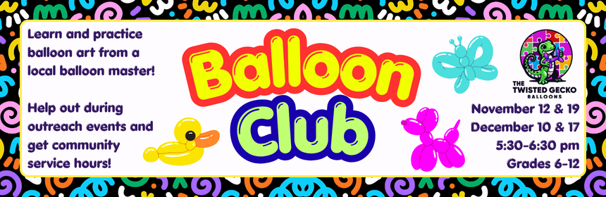 Slider promoting the Balloon Club