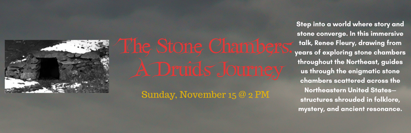 Slider image promoting the "The Stone Chambers: A Druid's Journey" program