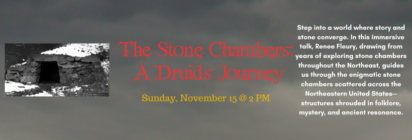 Slider image promoting the "The Stone Chambers: A Druid's Journey" program